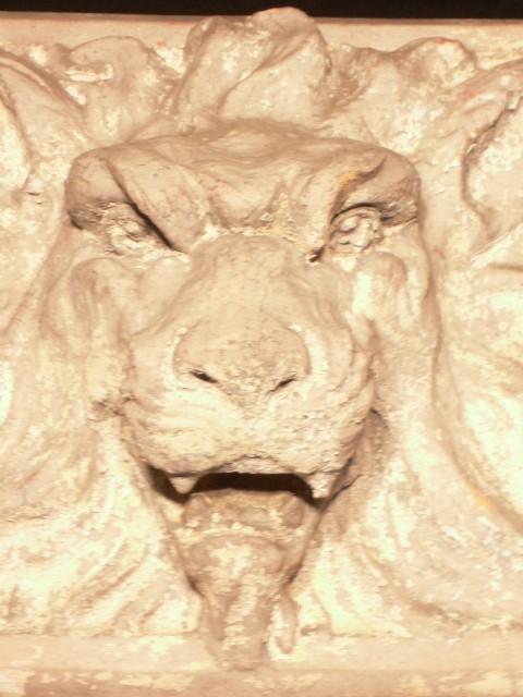 SOLD Antique Terra Cotta Lion-10157