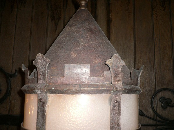 SOLD Huge Bronze Antique Lantern-10574