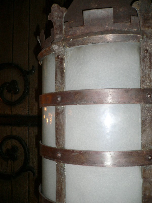 SOLD Huge Bronze Antique Lantern-10575