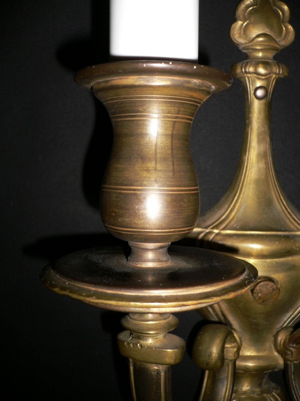 SOLD Rare Pair of Sheffield Style Sconces, Early 1900s-13364