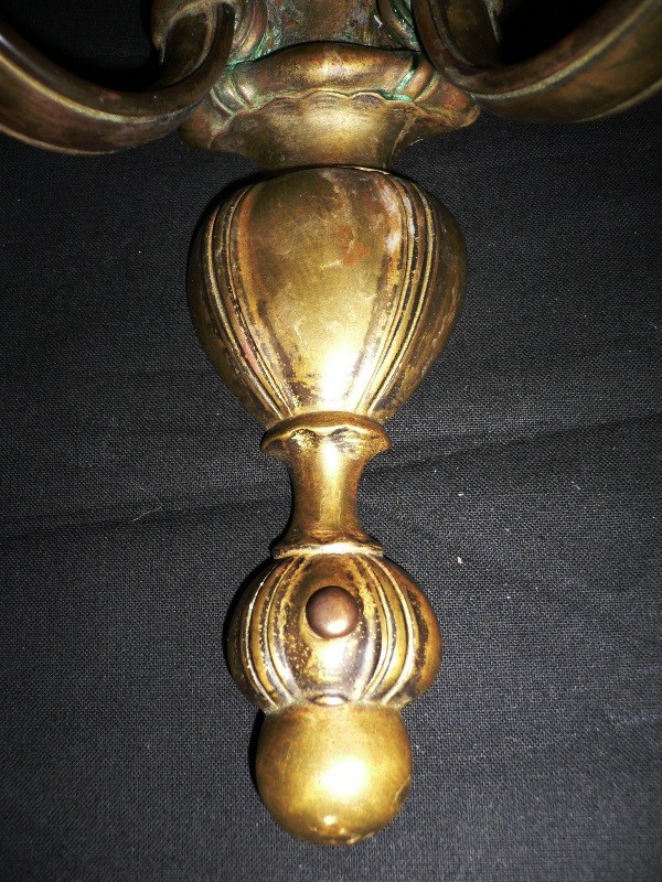 SOLD Rare Pair of Sheffield Style Sconces, Early 1900s-13366