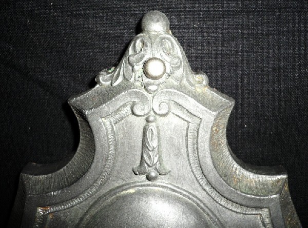 SOLD Two Matching Pairs of Antique Pewter Sconces, Kaylite Co.-13436