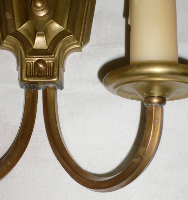 SOLD Six Matching Large Georgian Style Antique Sconces, c. Early 1900’s -- ONE PAIR AVAILABLE-13476