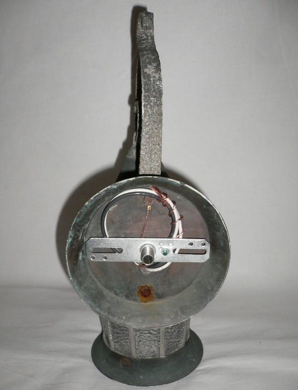 SOLD Adorable Tudor Style Pair of Antique Copper Lantern Exterior Sconces, c. 1920’s-13485