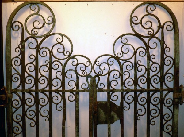 SOLD Amazing Quality Solid Bronze Antique 19th Century Gothic Revival Gates-13740