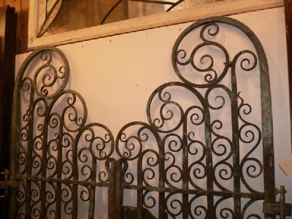 SOLD Amazing Quality Solid Bronze Antique 19th Century Gothic Revival Gates-13742