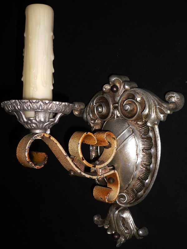 SOLD Marvelous Pair of Antique Neoclassical Sconces-14530