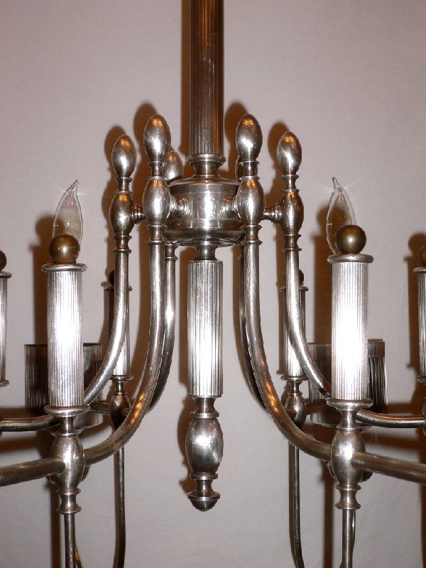 SOLD Contemporary Style Gaetano Sciolari Six Light Vintage Chandelier-15012