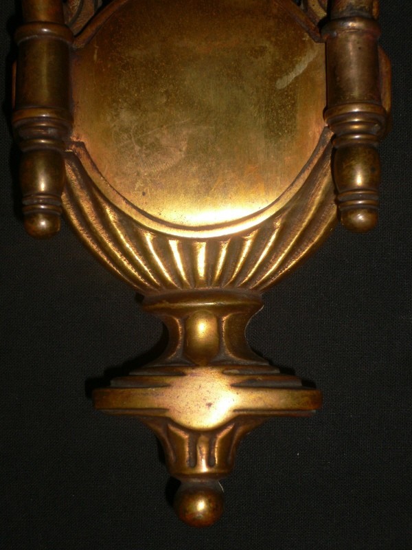 SOLD Elegant Pair of E. F. Caldwell Antique Neoclassical Cast Bronze Sconces-15318