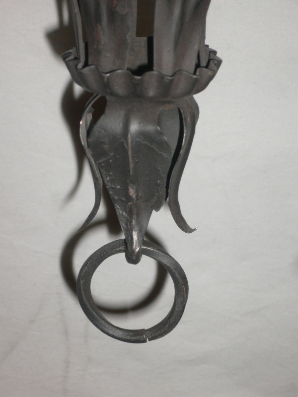 SOLD Imposing Antique Gothic Revival Lantern-Type Chandelier-15436