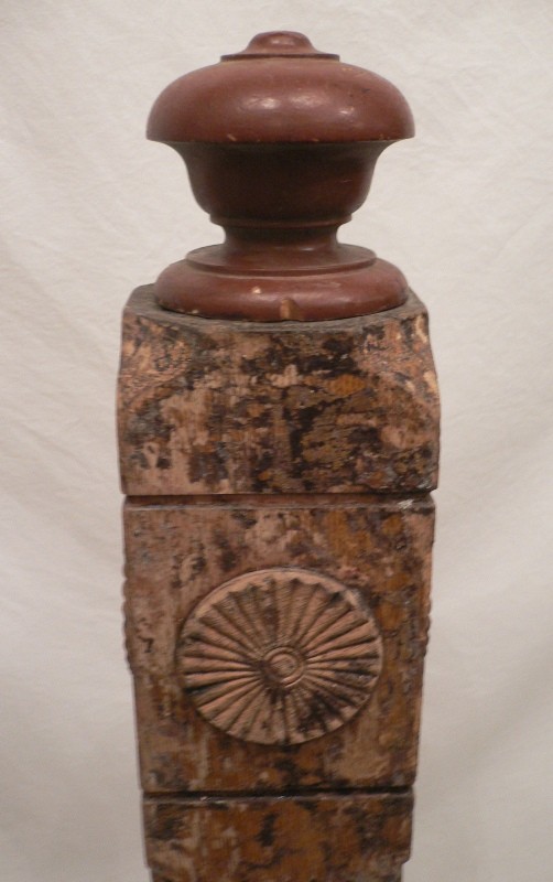 SOLD Wonderful Antique Oak Boxed Newel Post-15582