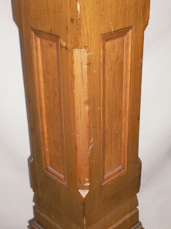 SOLD Timeless Antique Chestnut Boxed Newel Post, 19th Century-15590