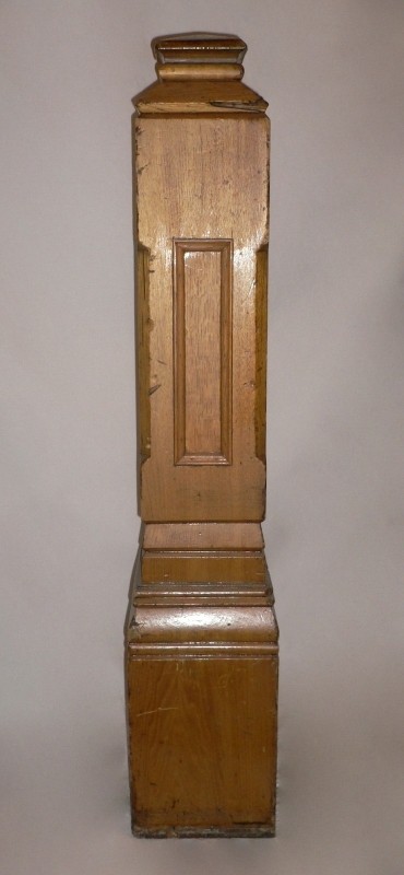 SOLD Timeless Antique Chestnut Boxed Newel Post, 19th Century-15588