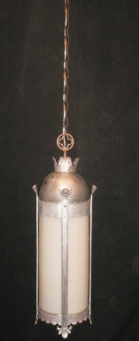 SOLD Substantial Figural Antique Lantern, Two Similar Lanterns Also Available-15875