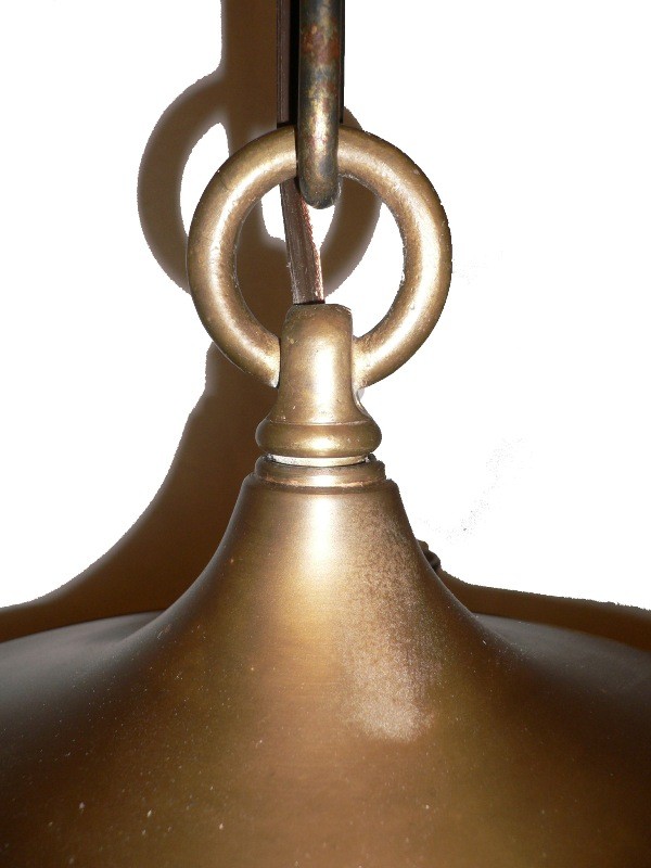 SOLD Handsome Antique Four-Light Cast Brass Chandelier, c. 1910-16038
