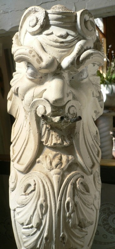 SOLD Amazing Antique Cast Stone Figural Fountain, Early 1900’s-16381