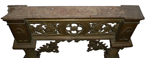 SOLD Superb Antique Cast Bronze & Onyx Free-Standing Arches-16460