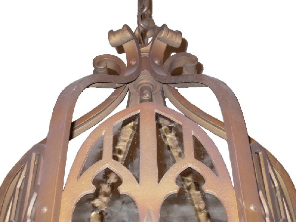SOLD Large Antique Cast Iron Gothic Revival Six-Light Lantern, c. 1910-16602