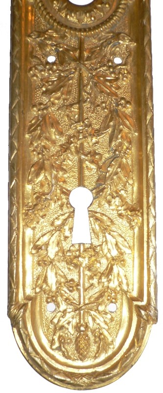 SOLD Spectacular Set of Antique Georgian Gilded Door Plates and Handles, European, 18th or 19th Century-16661