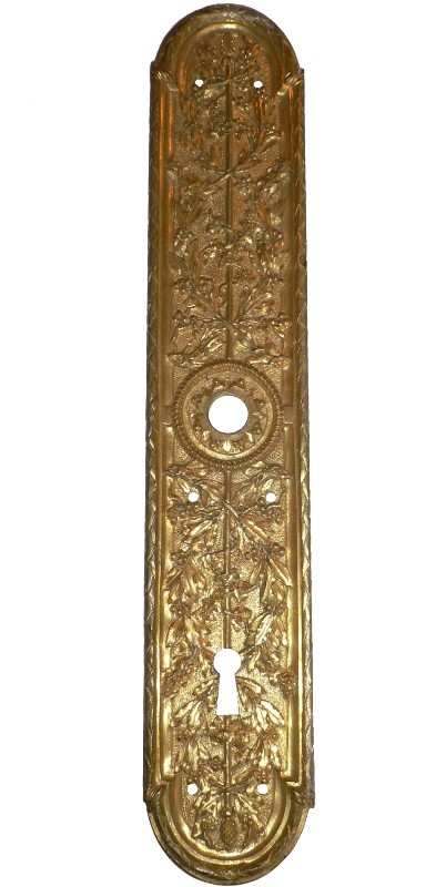 SOLD Spectacular Set of Antique Georgian Gilded Door Plates and Handles, European, 18th or 19th Century-16662