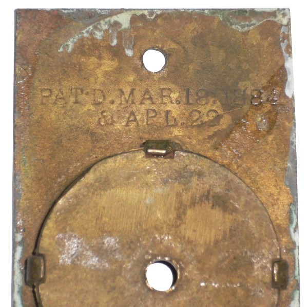SOLD Set of Eight Matching Antique Cast Bronze Pocket Door Plates, Aesthetic Movement, 1880’s-16673