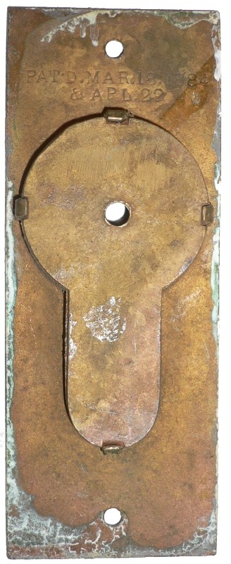SOLD Set of Eight Matching Antique Cast Bronze Pocket Door Plates, Aesthetic Movement, 1880’s-16674