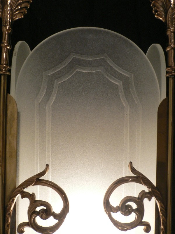 SOLD Extraordinary Antique Neoclassical Two-Light Sconce with Original Cut Glass-16768