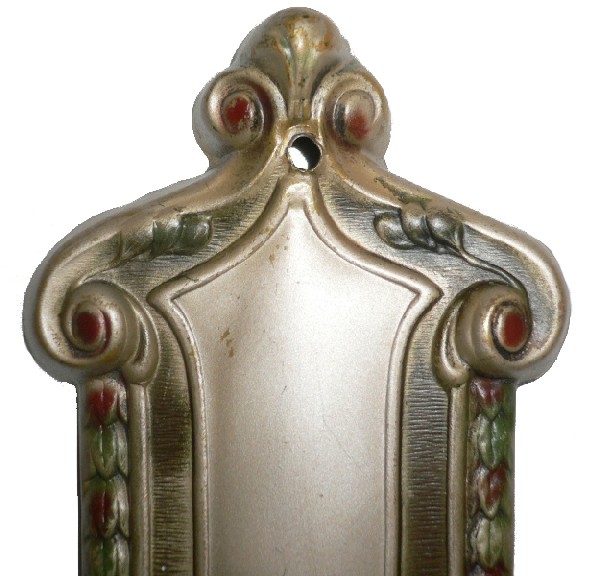 SOLD Three Antique Brass Neoclassical Double-Arm Sconces, Original Polychrome Finish-16881