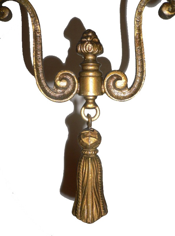 SOLD Remarkable Antique Brass Pendant Light, c. 1915-16931