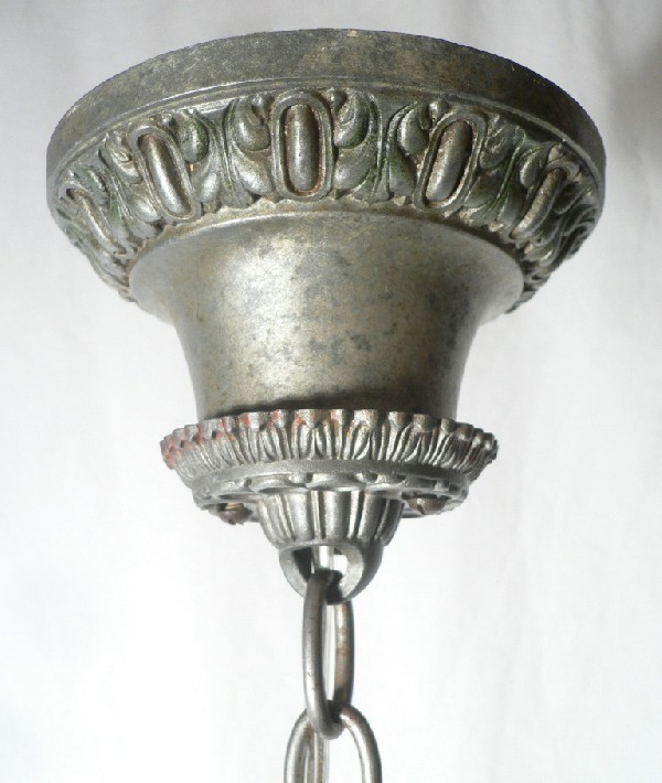 SOLD Amazing Antique Five-Light Chandelier, Original Polychrome Finish-17165
