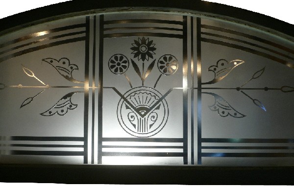 SOLD Wonderful Antique Arched, Etched Window, Aesthetic Movement, 1880’s-17193