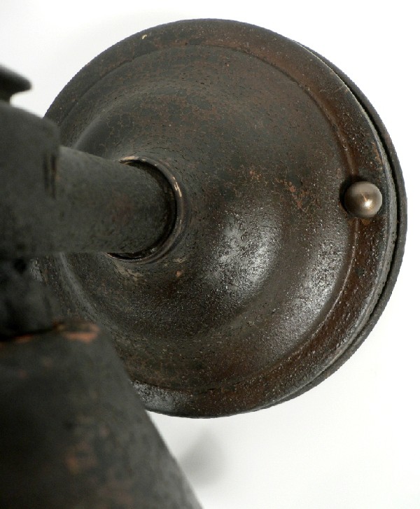 SOLD Fabulous Antique Arts & Crafts Exterior Single-Arm Lantern Sconce with Original Glass-17251