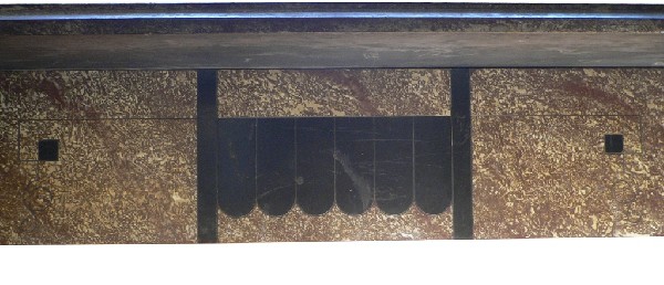 SOLD Handsome Antique Slate Mantel with Original Faux Finish, c. 1880’s-17371