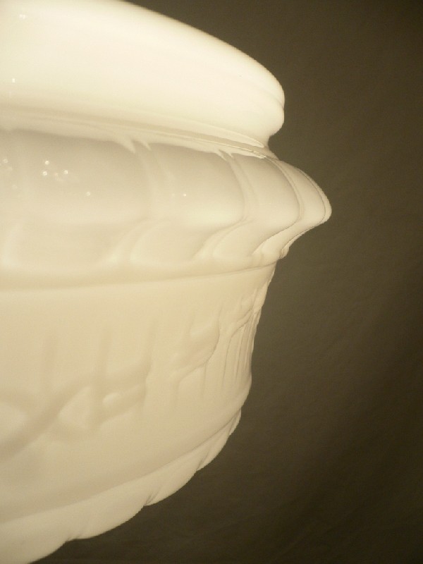 SOLD Beautiful Antique Pendant Light Fixture with Original Milk Glass Shade, Early 1900’s-17384