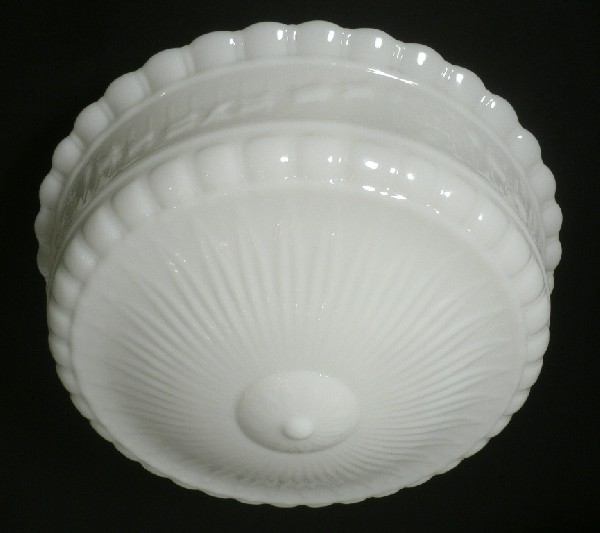 SOLD Beautiful Antique Pendant Light Fixture with Original Milk Glass Shade, Early 1900’s-17387