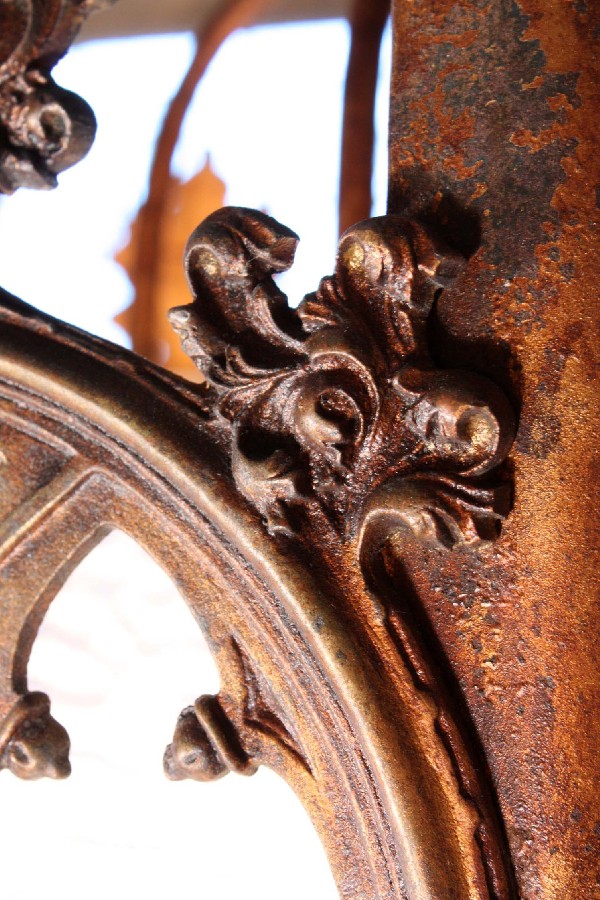 SOLD Massive Antique 29-Light Gothic Revival Iron & Bronze Lantern, 19th Century-17609