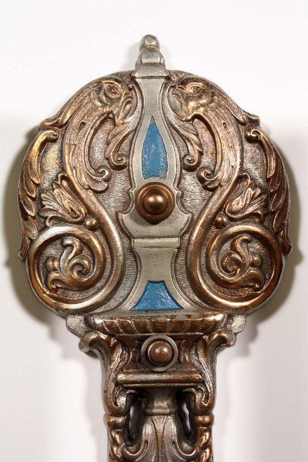 SOLD Fantastic Pair of Antique Figural Cast Bronze Sconces, Sea Serpents-17656