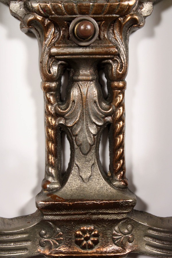 SOLD Fantastic Pair of Antique Figural Cast Bronze Sconces, Sea Serpents-17658
