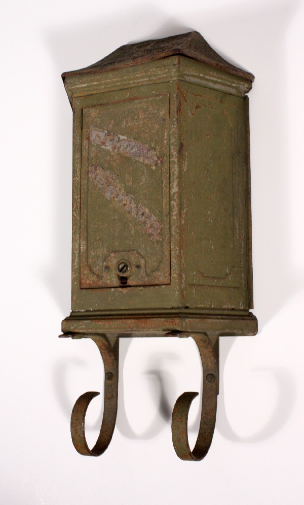 SOLD Handsome Antique Mailbox, “Tudor Mailtainer” by P. N. Co.-0