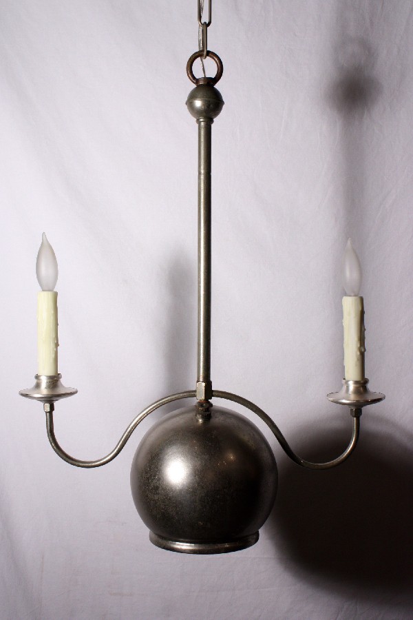 SOLD Fabulous Antique Two-Light Industrial Gas Chandelier, 1880’s-18073