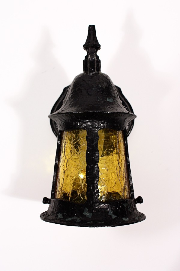 SOLD Superb Antique English Tudor Exterior Lantern Sconce, Early 1900’s-18213