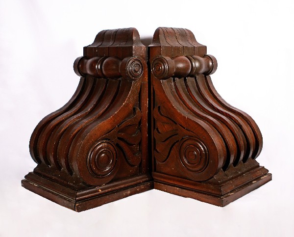 SOLD Substantial Pair of Antique Corbels, Early 1900’s-0