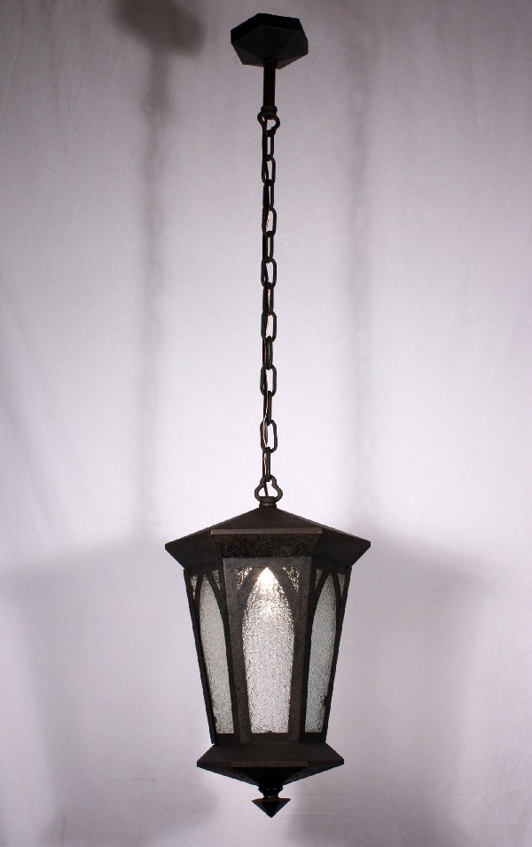 SOLD Handsome Antique Gothic Revival Lantern, Early 1900’s-18594