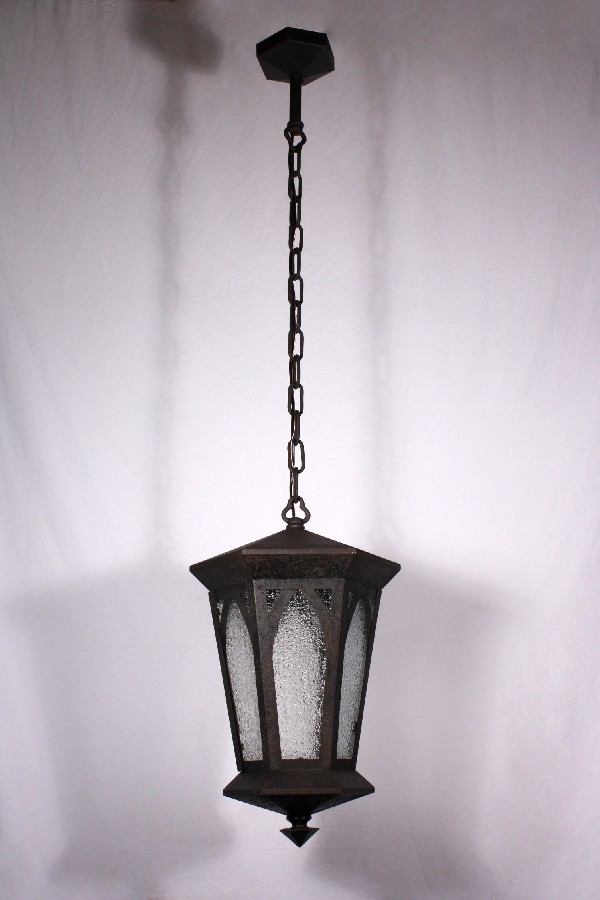 SOLD Handsome Antique Gothic Revival Lantern, Early 1900’s-18599