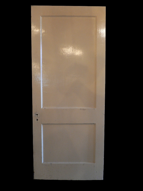 Antique Two-Panel Solid Wood Door-0
