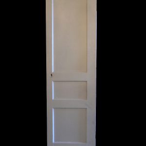 Antique Three-Panel Solid Wood Door-0