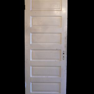 Antique Six-Panel Solid Wood Door-0