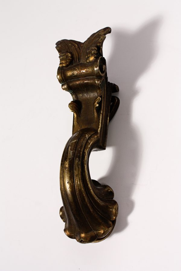 SOLD Fabulous Antique Neoclassical Door Knocker, Cast Brass-0