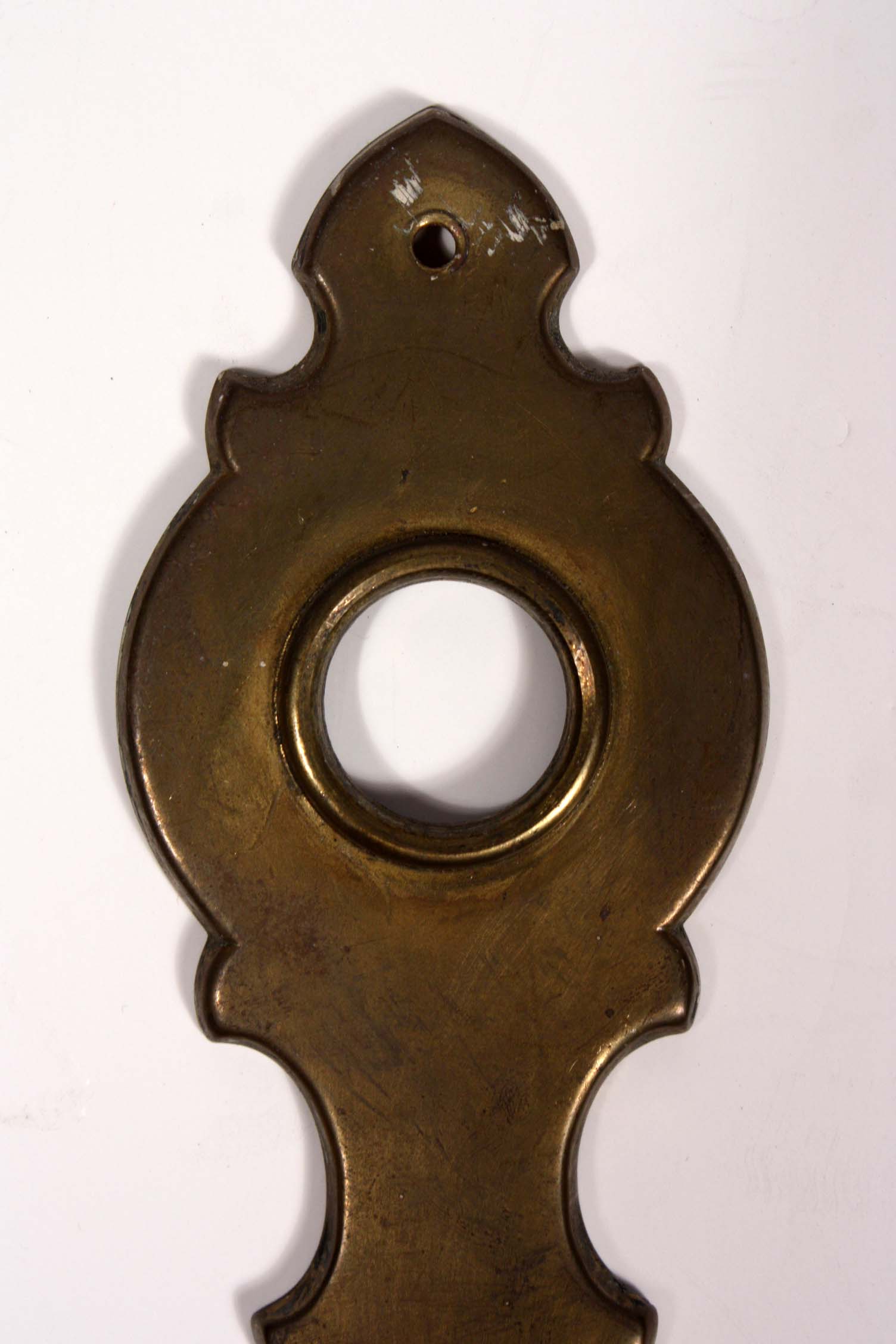 SOLD Antique Brass Door Backplates-19003