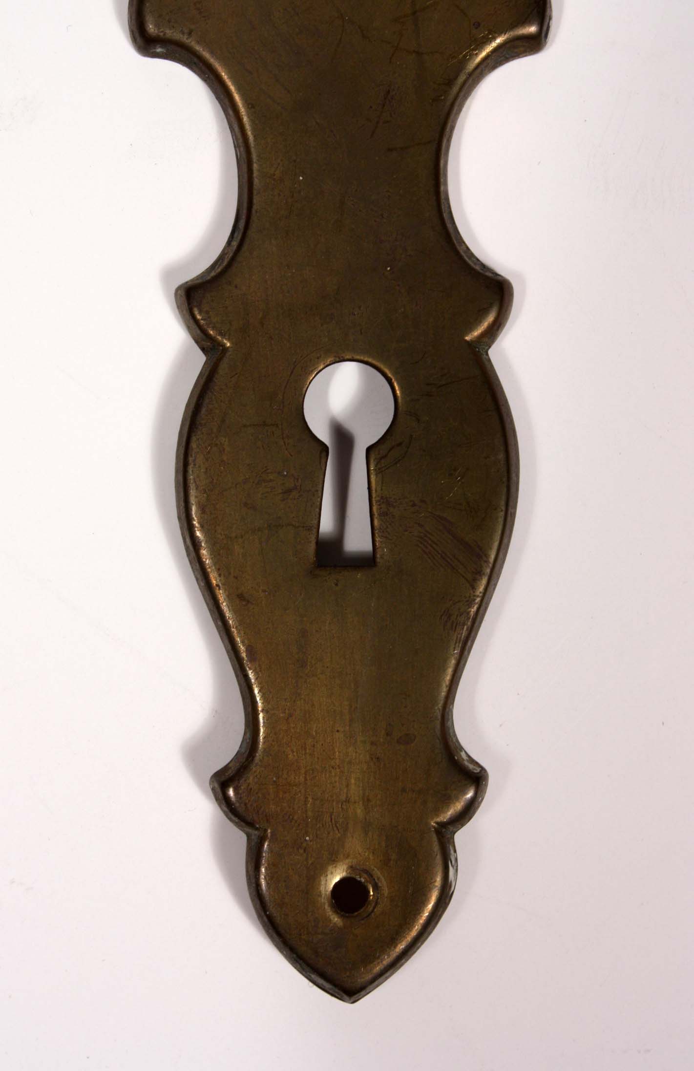 SOLD Antique Brass Door Backplates-19002